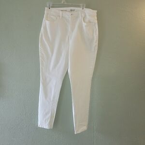 White Jeans By Style & Co Skinny Ankle Cut Wns Sz 12